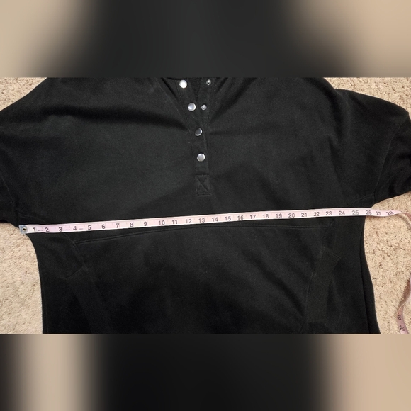 Women's Black Hooded Sweatshirt Oversized XL Unknown Label From‎ Online Bouquet - Picture 6 of 10